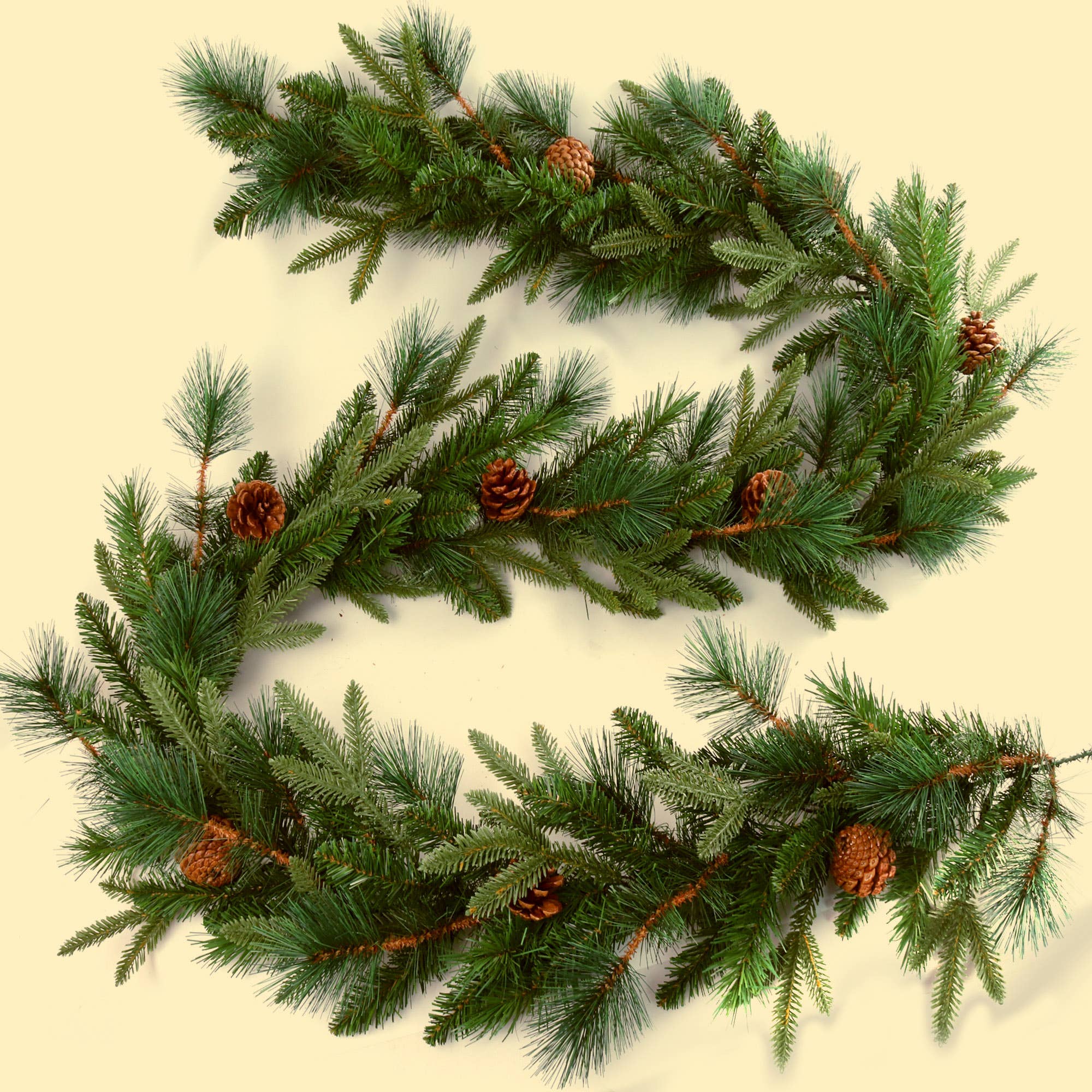 Larksilk - Wholesale Bunting/Garland - 9' Lifelike Angel Pine Christmas Garland, 228 Realistic Tips3