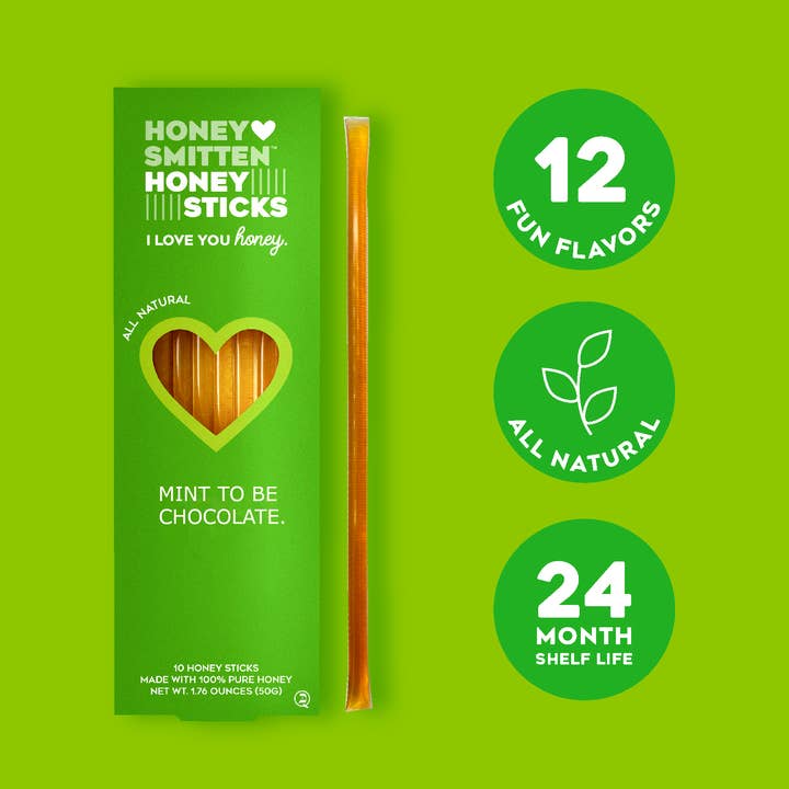 Honey Sticks, MINT TO BE CHOCOLATE. 14 units for wholesale by Honey Smitten
