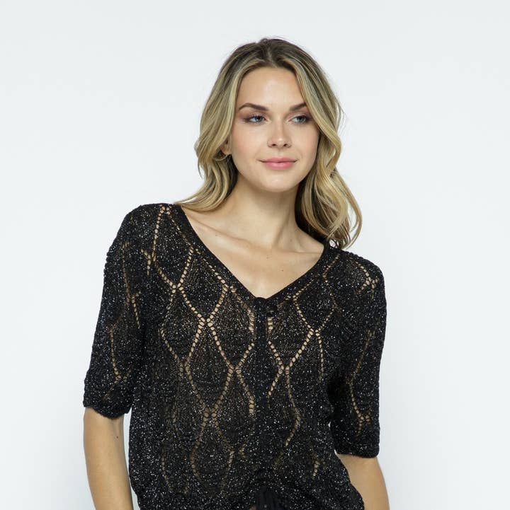 Verte - Wholesale Knit Top - Women's - CROCHET KNIT TOP_788-4390240
