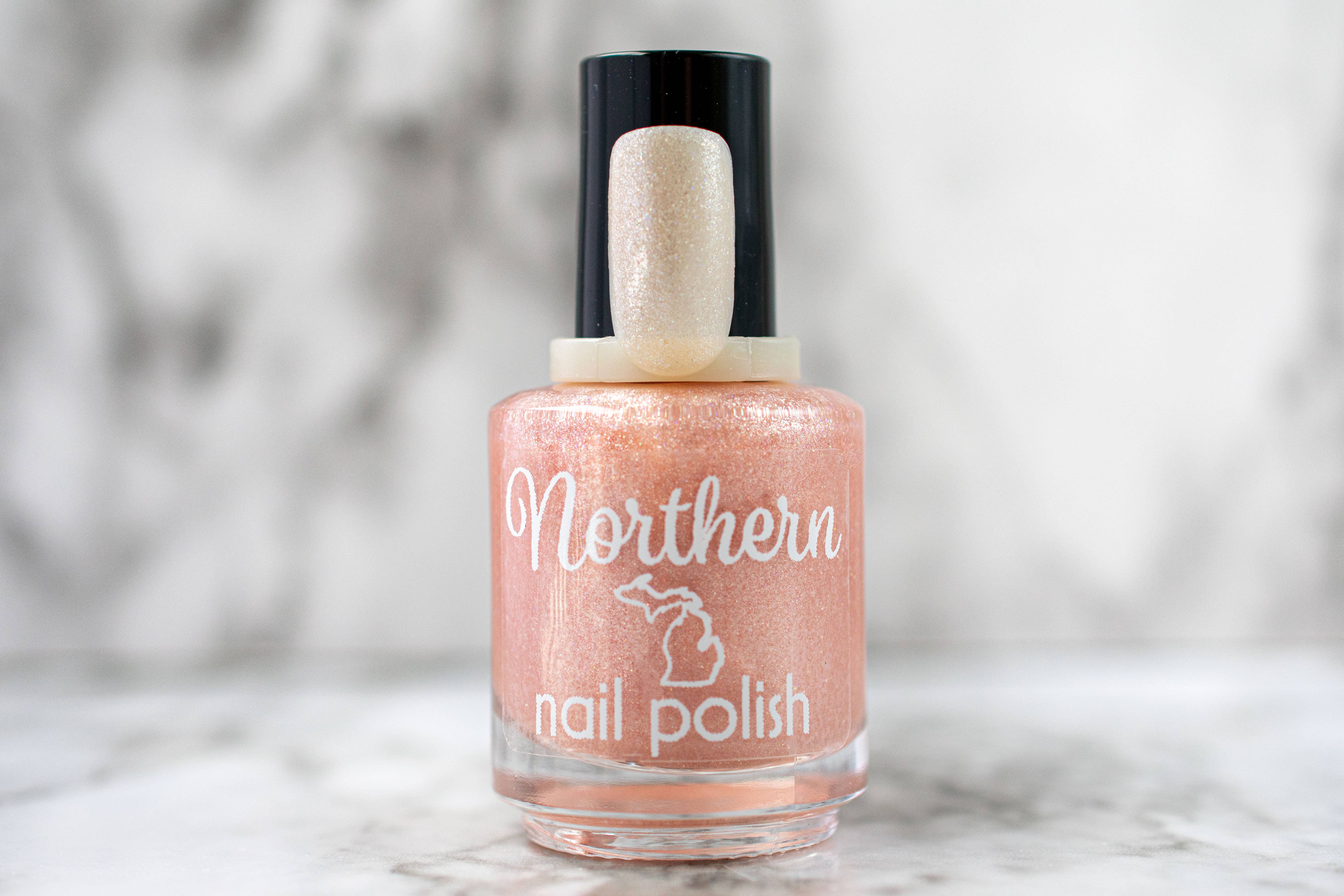Northern Nail Polish - Wholesale Nail Polish - Ginger Ale ~ Nail Polish Sparkly Eco Green Natural Free Vegan4