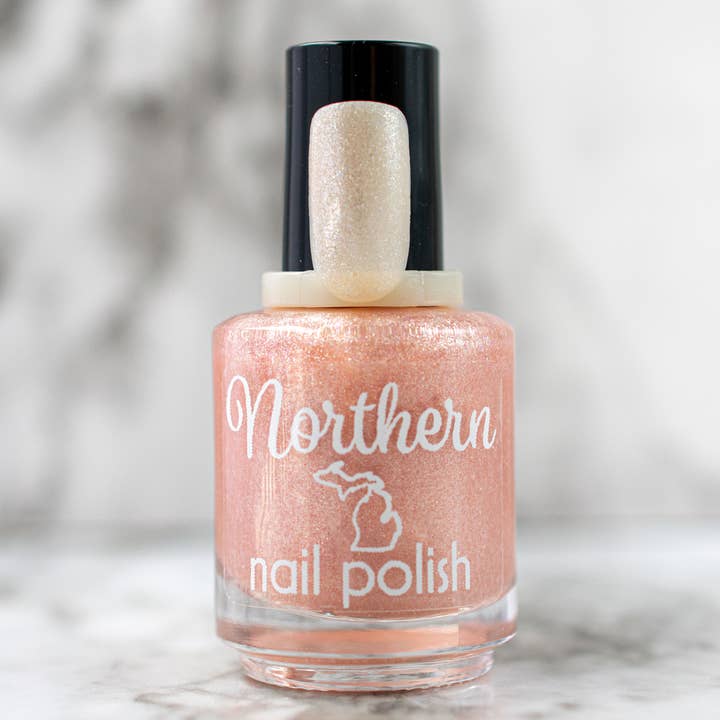 Northern Nail Polish - Wholesale Nail Polish - Ginger Ale ~ Nail Polish Sparkly Eco Green Natural Free Vegan4