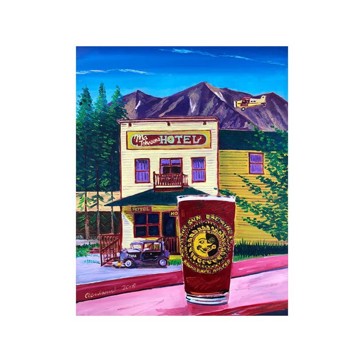 Pint at the Golden Saloon Print, McCarthy, Alaska for wholesale by Real Art Is Better