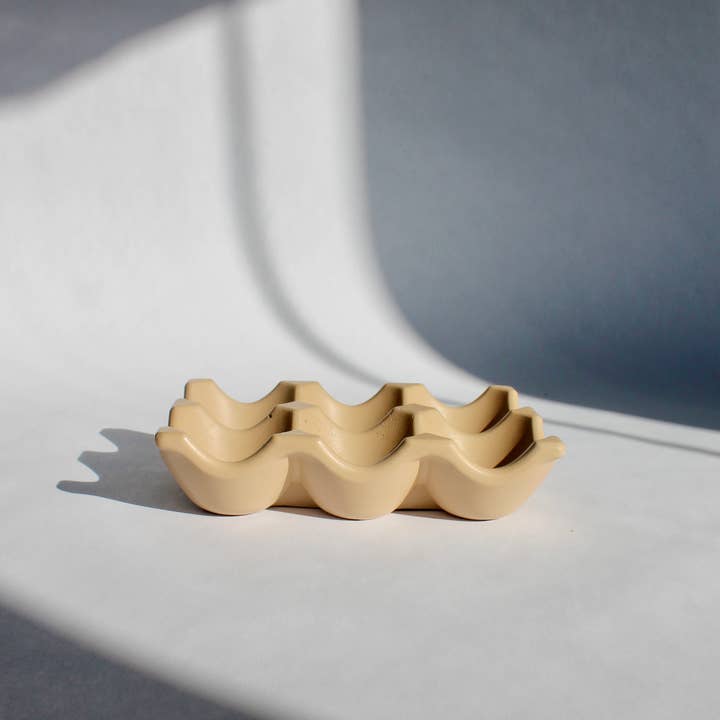 Concrete Egg Carton in Beige for wholesale by House of Ivy