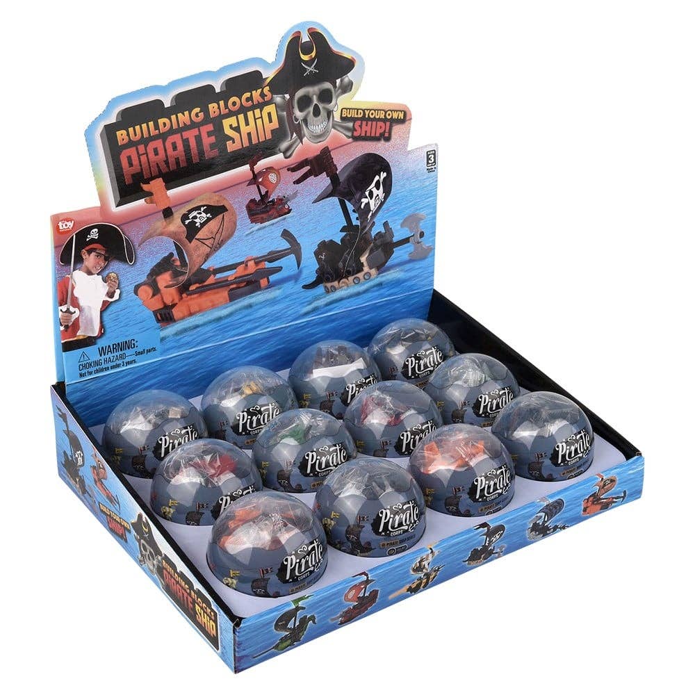 La Luna Bella - Toys - Vente Jeu construction – enfant - Bateau pirate en blocs de construction 7 cm - lot de 12 - La Luna Bella - Toys6