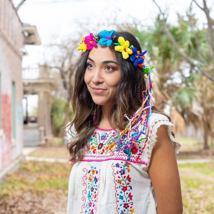 Amols' Party & Fiesta Favors - Wholesale Party Hat/Crown - Multicolor Flower Crown1