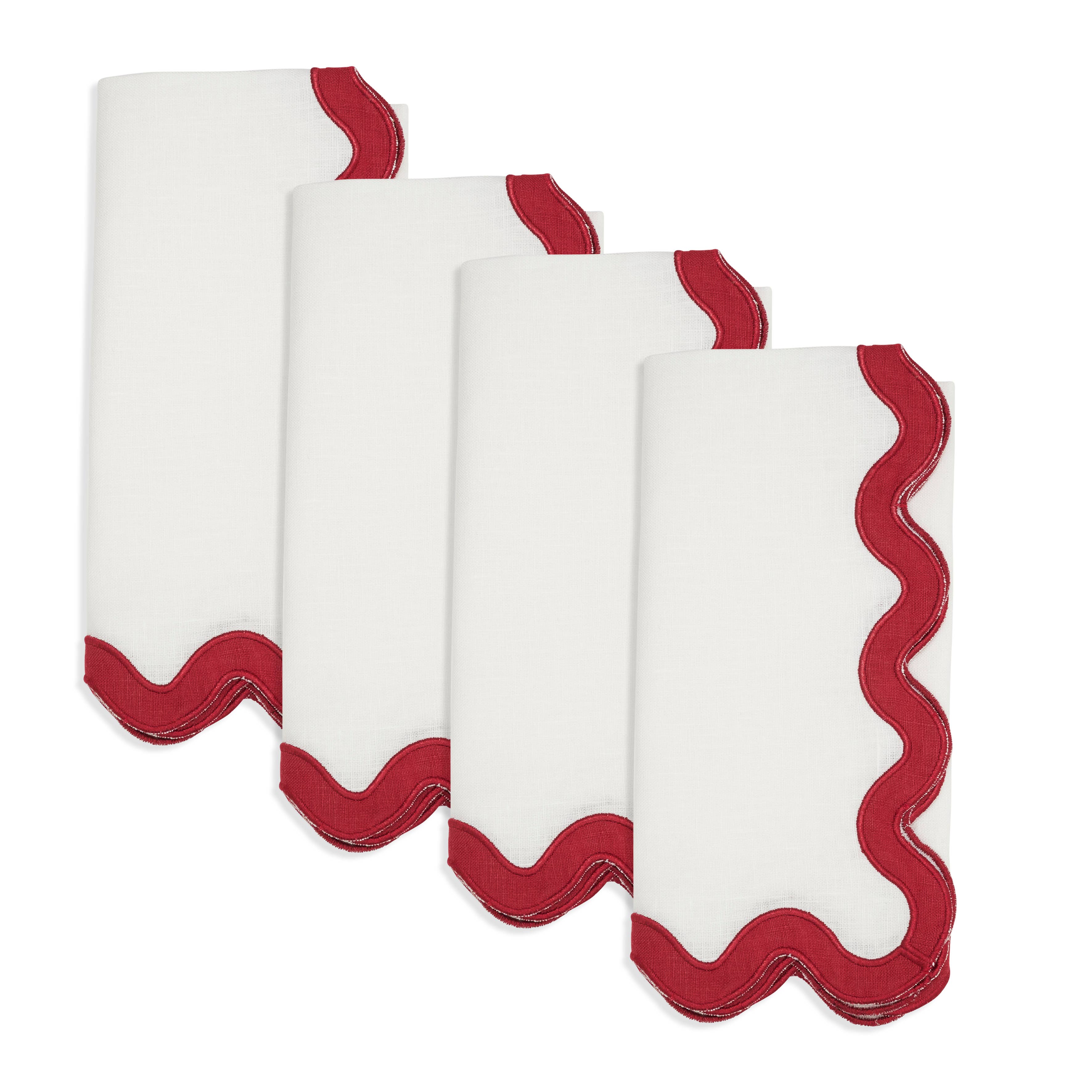 Saro Lifestyle – wholesale Dinner & cloth napkin – Linen Ric-Rac Border Dinner Napkin10