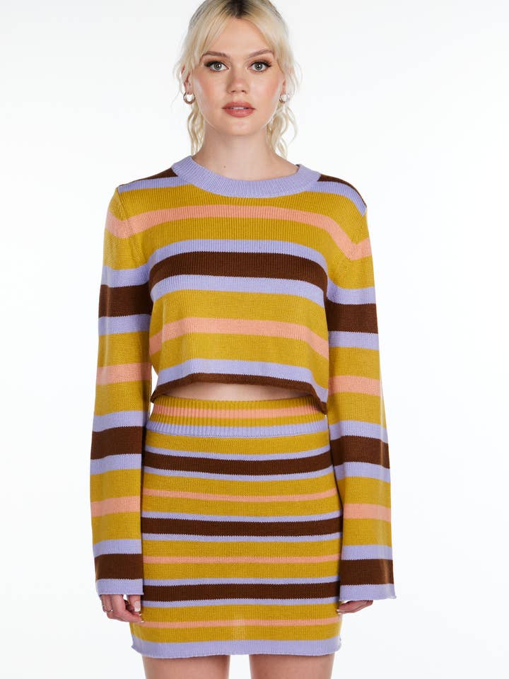 Neapolitan Multi Sweater for wholesale by Pretty Damage