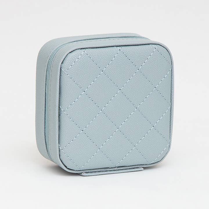 Sensibling Corp. - Wholesale Jewelry Box/Organizer - Faux Caviar Leather Portable Square Jewelry Box