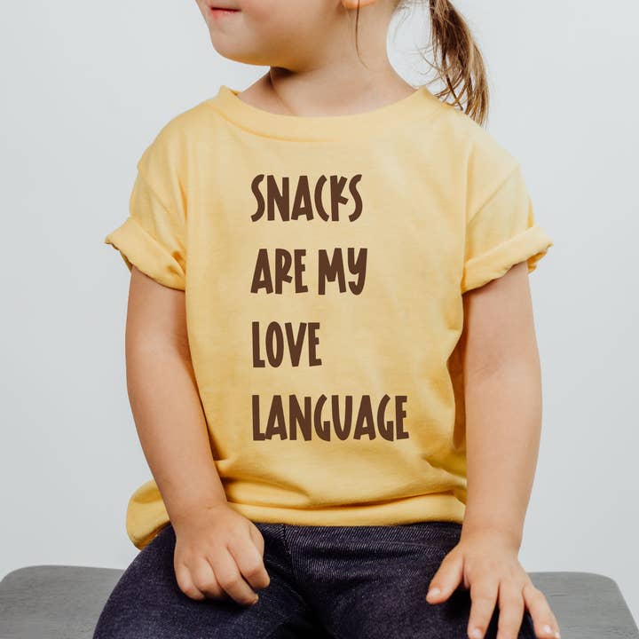 Love Language Kid's T-Shirt for wholesale by Page and Riggs Designs, LLC