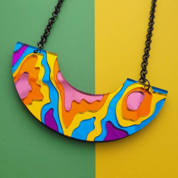 Oil Slick Necklace for wholesale by Sugar and Vice