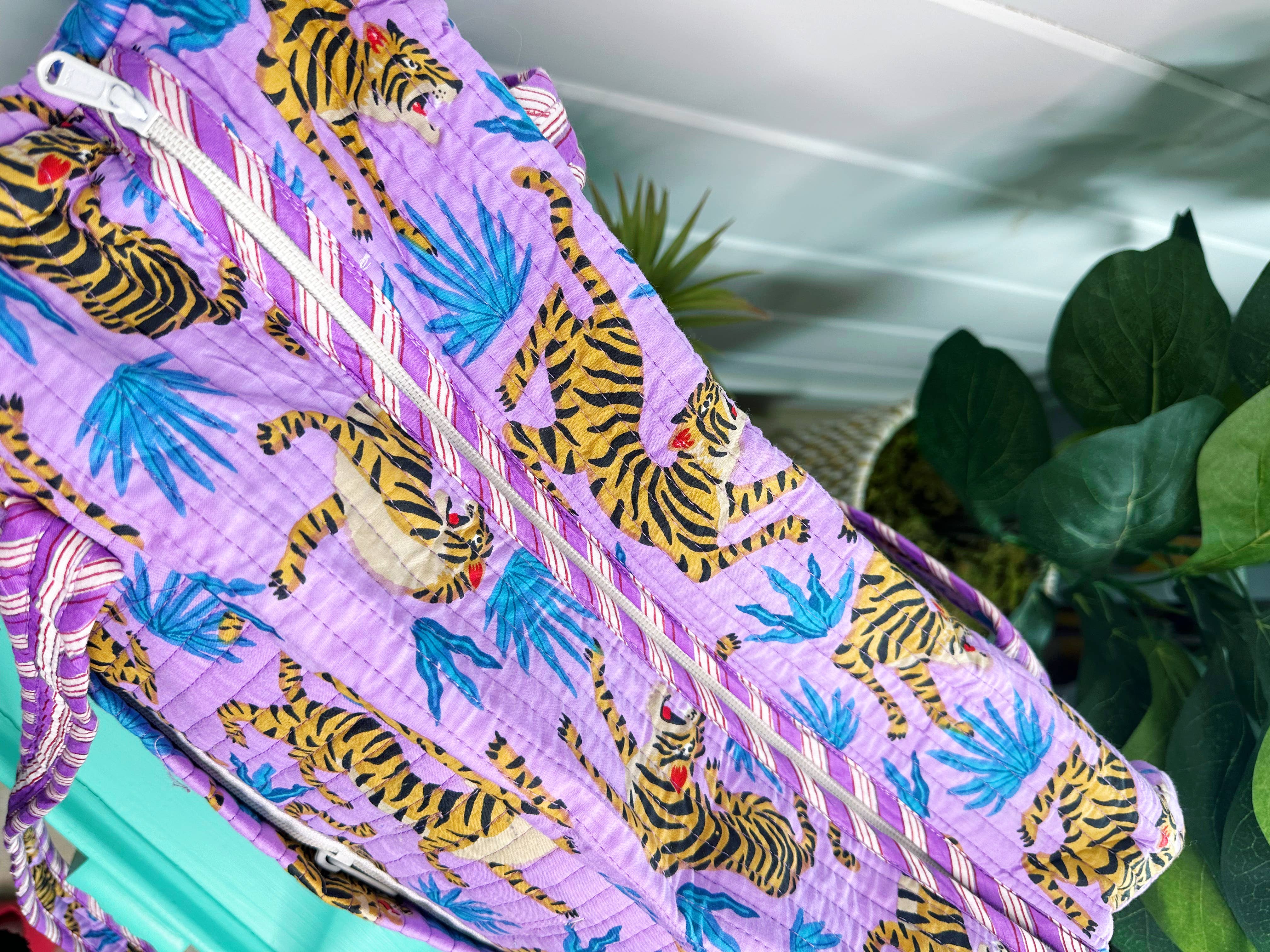 Folklore Couture - Wholesale Weekender Bag - Women's - Quilted Duffle Bag | Weekender Travel Overnight Bag | Tigers3