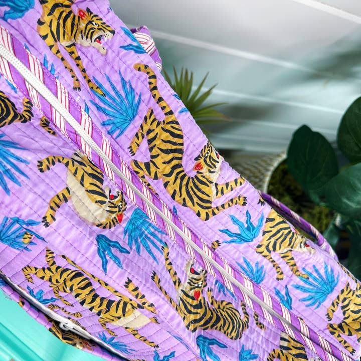 Folklore Couture - Wholesale Weekender Bag - Women's - Quilted Duffle Bag | Weekender Travel Overnight Bag | Tigers3