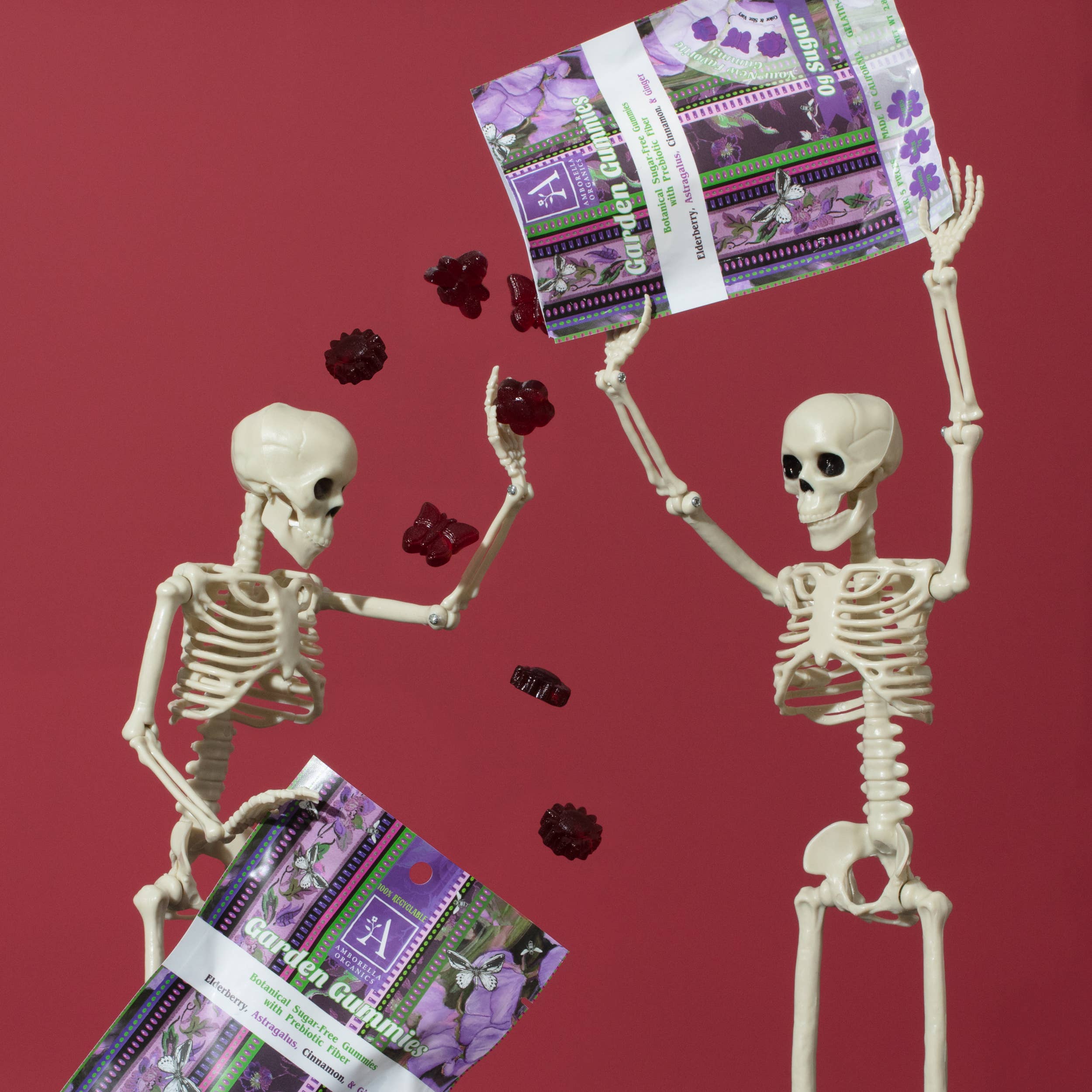 Amborella Organics - Vente Bonbons gélifiés - Garden Gummies : Sureau (2g de sucre, Végan)4