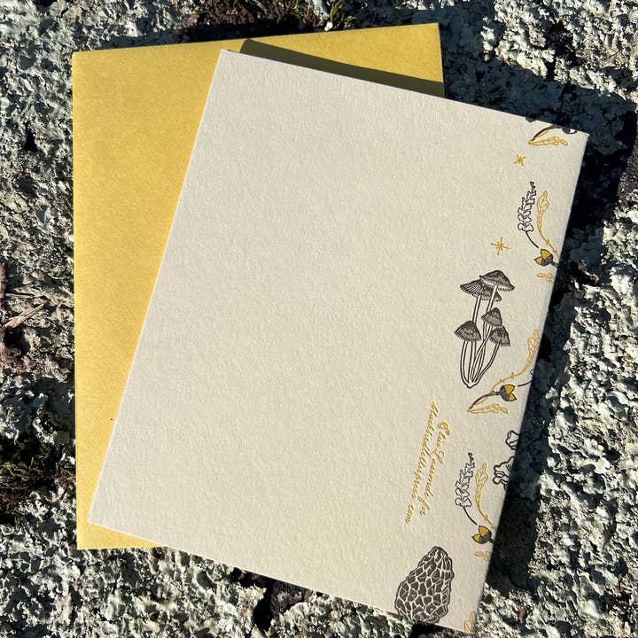 Blackbird Letterpress – Engroshandel Fødselsdagskort – champignon skov fødselsdagskort4