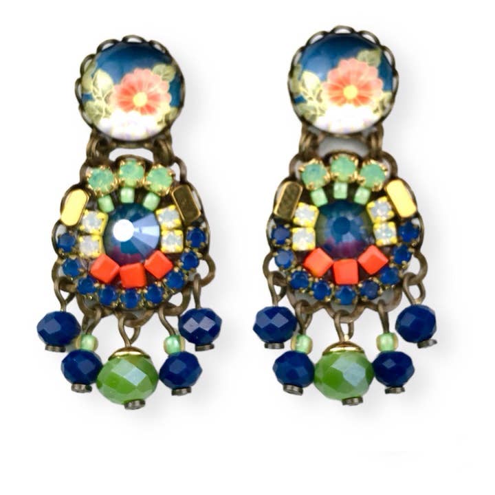 PENDIENTES DE CRISTALES BELLA para venta al por mayor de melizijewelry