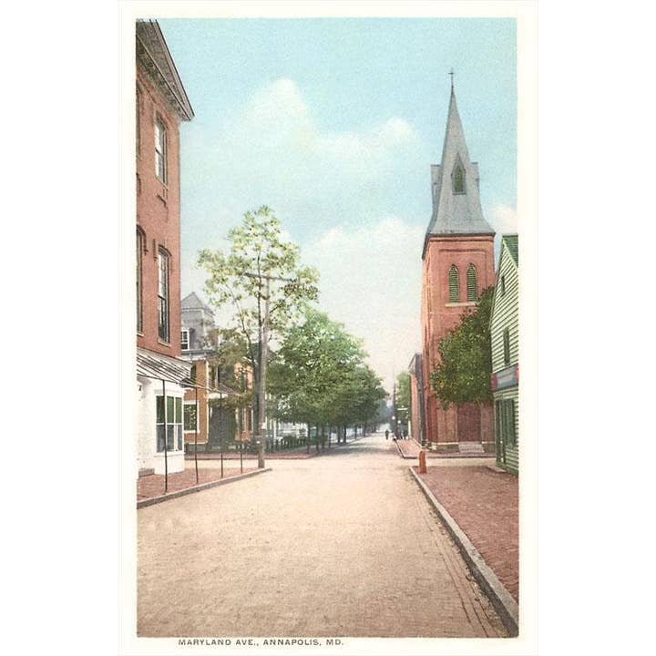 Postcard MD-54 Maryland Avenue, Annapolis for wholesale by Found Image Press