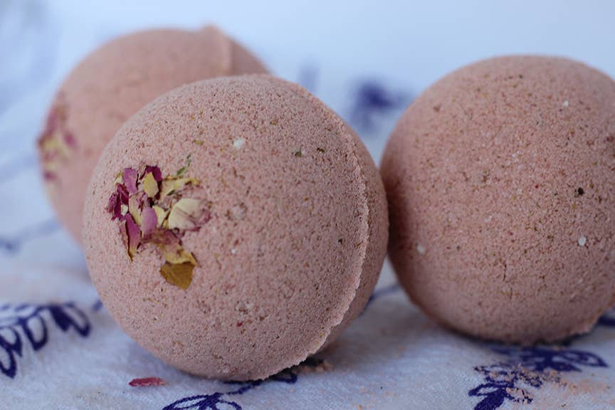 Red Cat Apothecary - Wholesale Bath Bomb/Fizz - Feel That Love Ritual Bath Bomb | Milk + Rose Luxury4