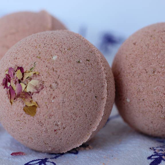 Red Cat Apothecary - Wholesale Bath Bomb/Fizz - Feel That Love Ritual Bath Bomb | Milk + Rose Luxury4