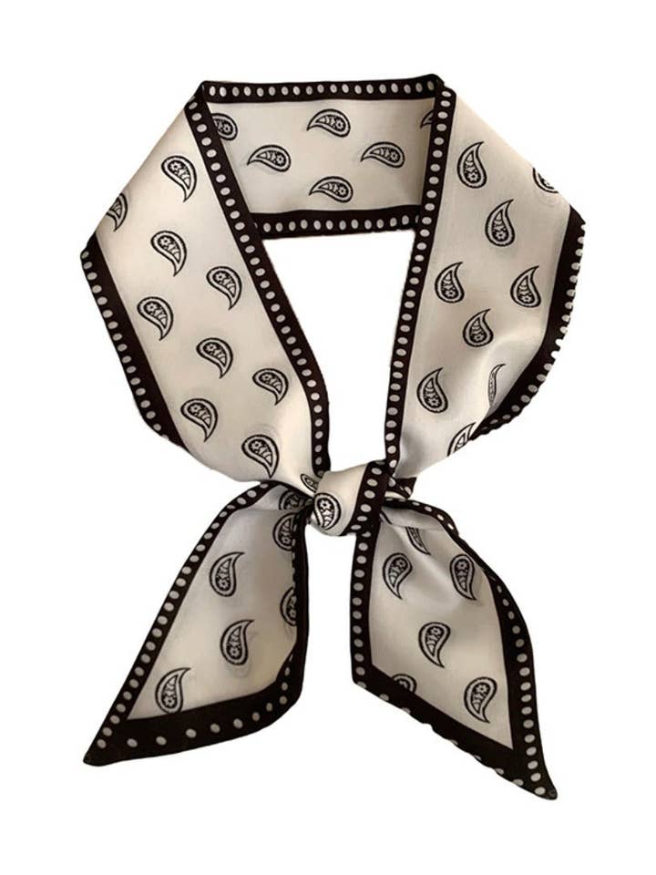 Haila - 33" Vintage Paisley Smalle Sjaal - Franse Elegantie voor wholesale door Funkyrel® Atzbranding Limited