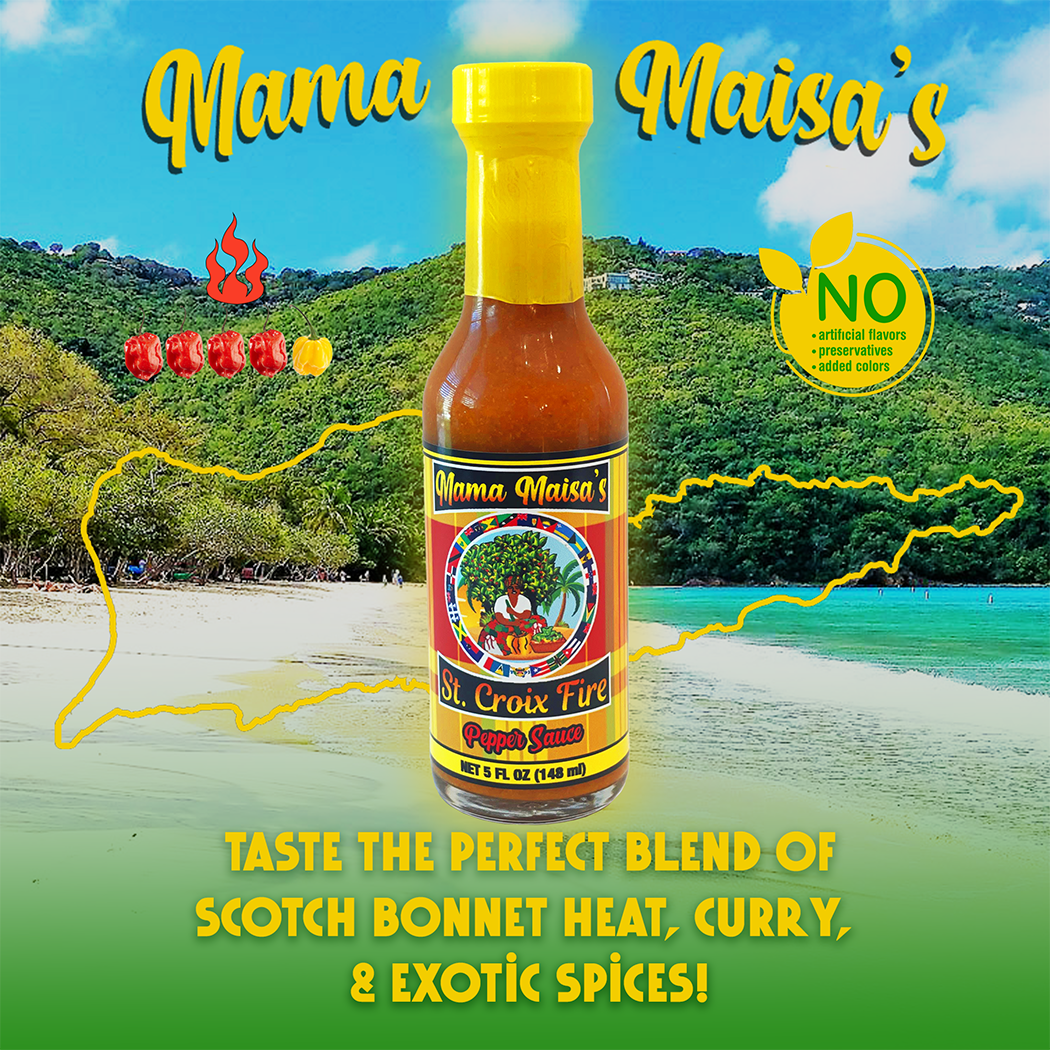 Mama Maisa's Pepper Sauce - Wholesale Hot Sauce - Mama Maisa's Pepper Sauce St. Croix Fire, Gourmet Hot Sauce3