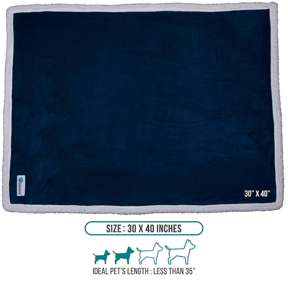 PetAmi - Vente Couverture – chat et chien - Couverture pour animaux en polaire réversible25