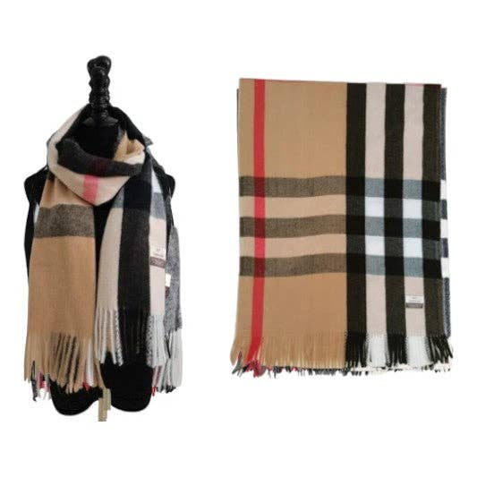 TAPA fashion – wholesale Halsduk - Dam – Kashmirliknande rutmönstrade halsdukar SCF1101 (12 st)2