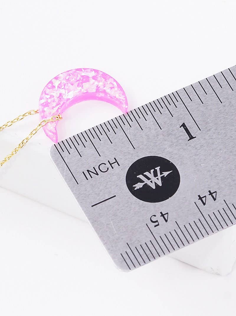 OHBOOBA DESIGN - Wholesale Pendant/Charm Necklace - Gold Plated Opal Crescent Moon Necklace7