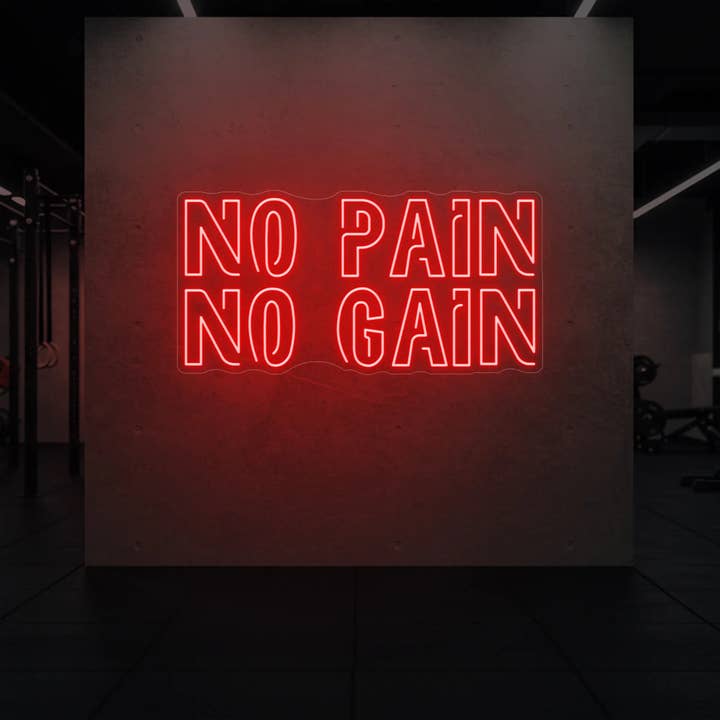 KEIN SCHMERZ KEIN GEWINN Neonschild für den Großhandel von Light Your Way