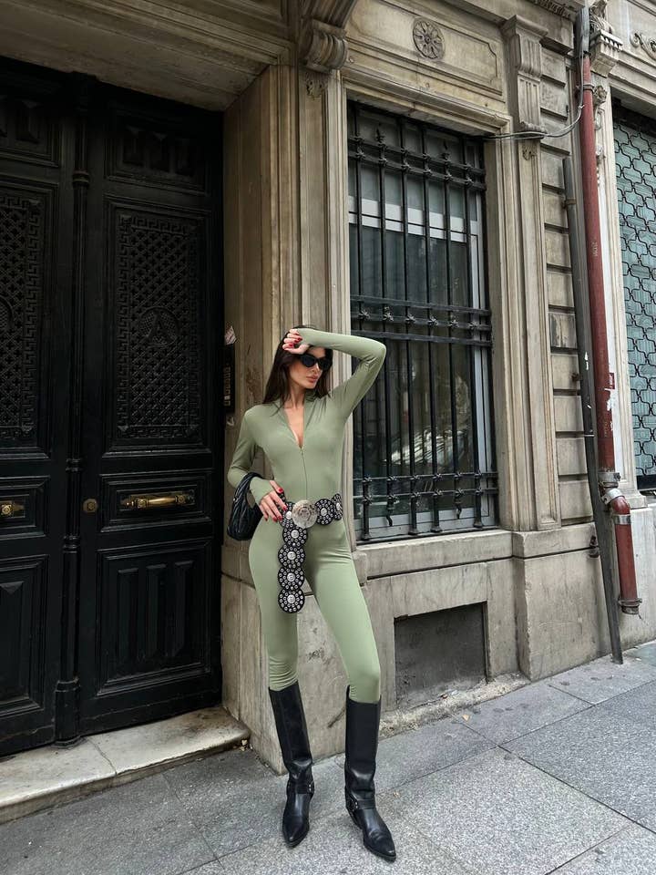 Standpoint Top – wholesale Jumpsuit - Dam – Den eleganta zip-up overallen – 1074