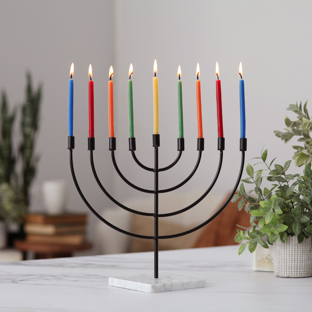 Big Dipper Wax Works - Wholesale Tapered Candle/Candlestick - Taper Candles – 100% Pure Beeswax – Hanukkah 5” Hand-Dipped2