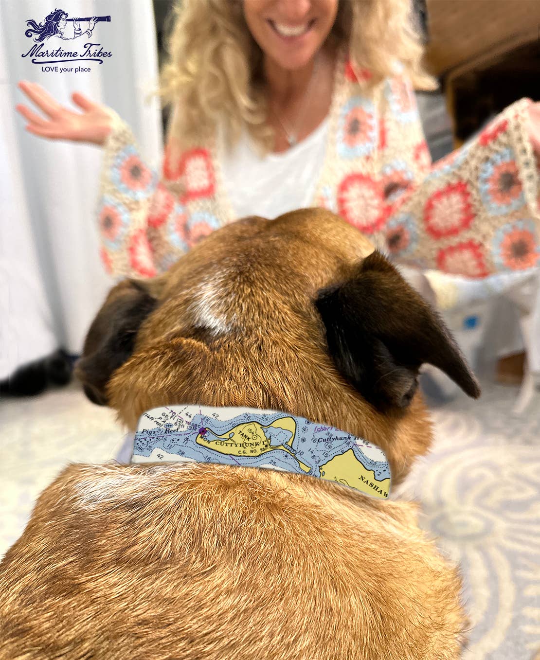 Maritime Tribes LLC - Wholesale Pet Collar - Dog - Dog Collar (custom artwork or your local map)8