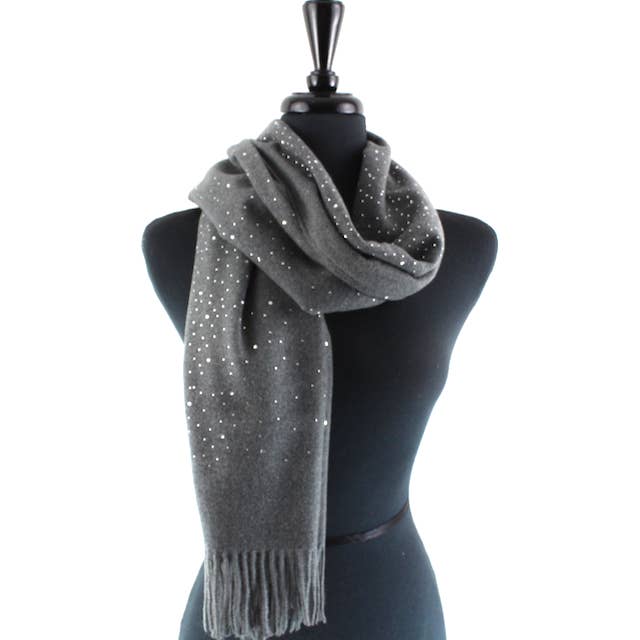 Pretty Persuasions – wholesale Scarf – Women's – S23230 Mischa Rhinestones Embellishment Scarf2