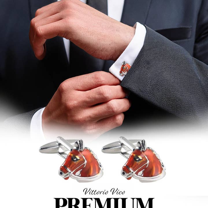 Classy Cufflinks - Wholesale Cufflinks - Animal Themed Cufflinks in a Box by Vittorio Vico (CL36XX)