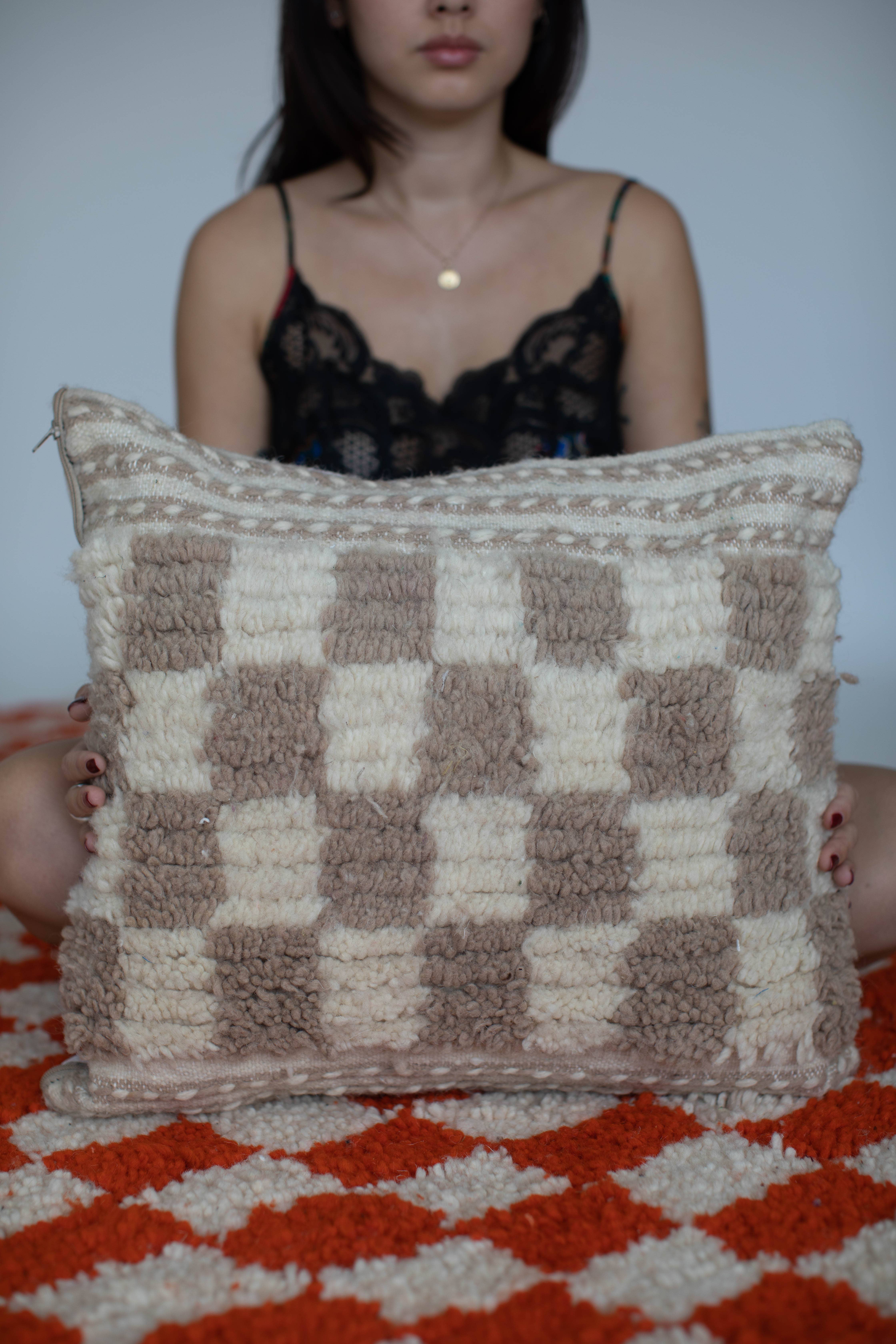 Voyage - Wholesale Throw pillow cover - Checkered Moroccan Pillow Covers6