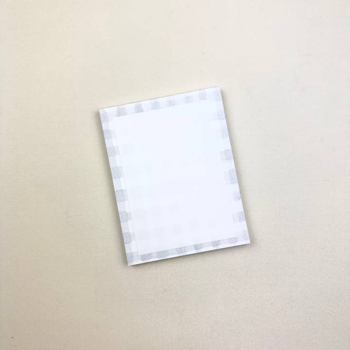 Korynne and Company - Wholesale Notepad - Gingham Pattern Notepad2