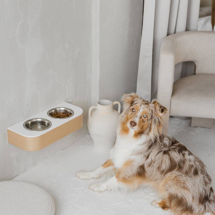 ValiaiDesign - Wholesale Pet Bowl - Cat/Dog - Waterproof dog feeder, Solid stone mounted dog bowl stand