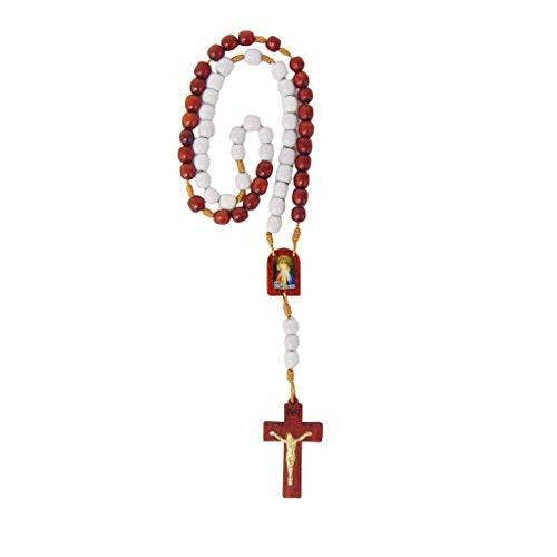 Divine Mercy- St Faustina Wooden Rosary for Prayer for wholesale by Catholica Shop