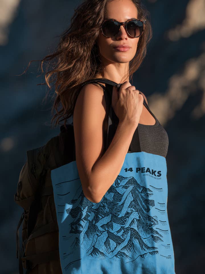 Bolsa de Mano Ligera con Mapa de la Ruta de los 14 Picos para Viajes al Aire Libre para venta al por mayor de Averfelt