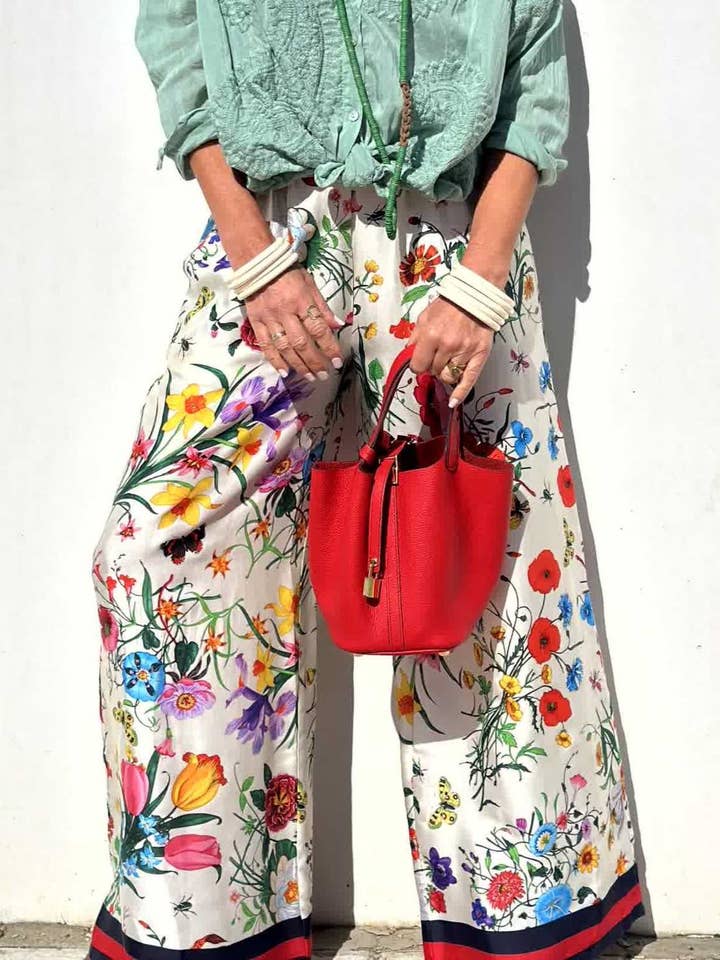 Floral Printed Casual Shirt Trouser Set for wholesale on Faire