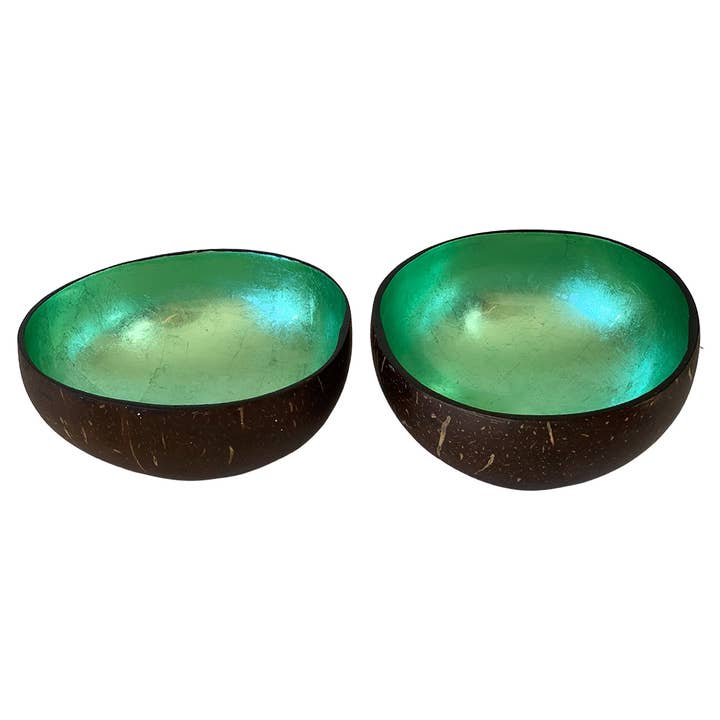 VIE - Wholesale Decorative Plate/Dish/Bowl - Hand-Painted Coconut Bowls, Lacquered, Set of 224