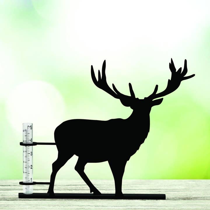 Steel Grace - Wholesale Outdoor Ornament/Decor - Deer Rain Gauge