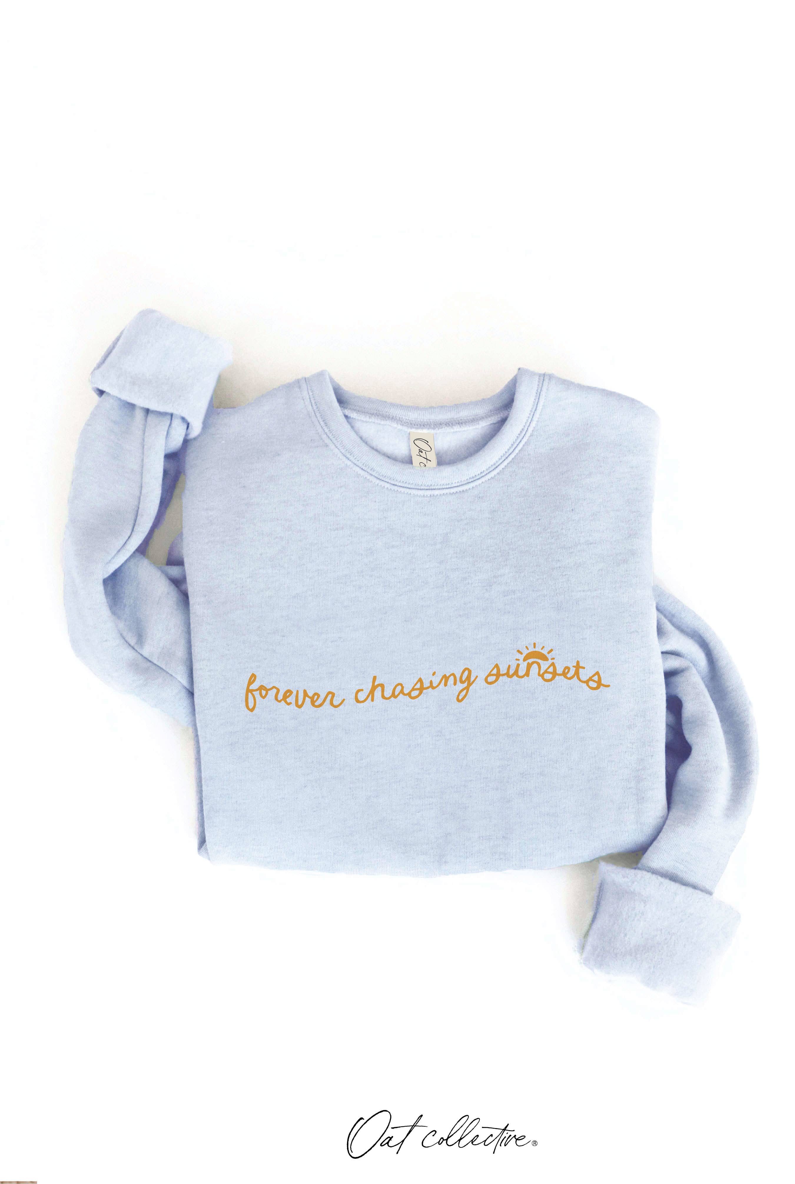 OAT COLLECTIVE - Wholesale Graphic Sweatshirt - Women's - FOREVER CHASING SUNSETS  Graphic Sweatshirt17