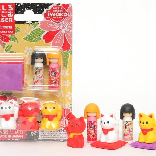 BCmini - Wholesale Eraser - Iwako Japanese Doll and Cat Card