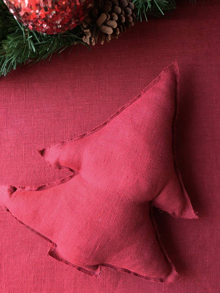 Giardino Segreto - Wholesale Christmas Decoration - Pure linen tree cushion1