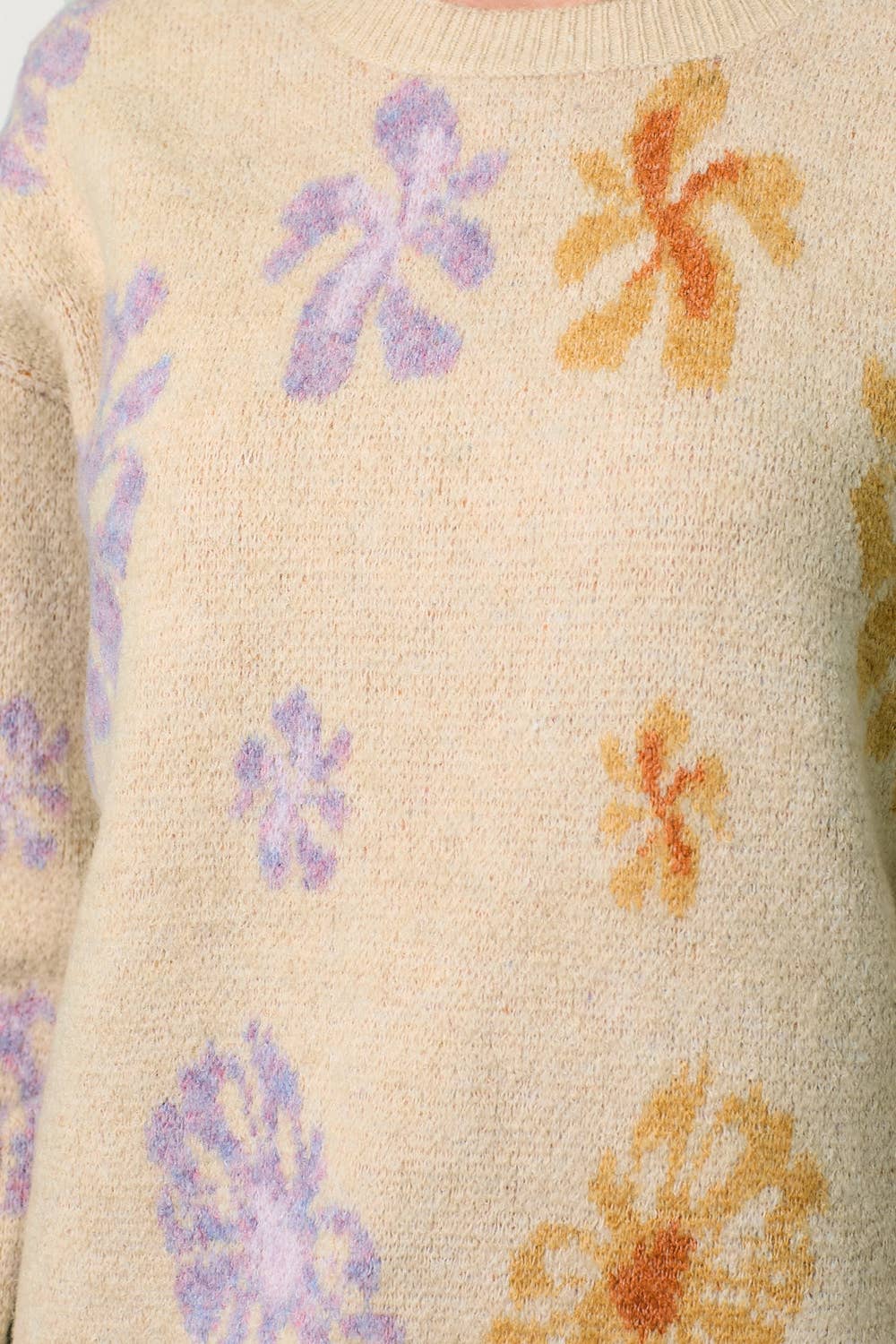 Mystree - Wholesale Knit Sweater - Women's - 60727 Floral Pullover Sweater6