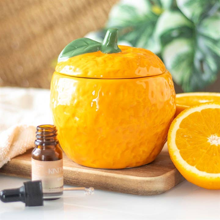 Something Different Wholesale - Wholesale Oil Warmer - Orange Oil Burner