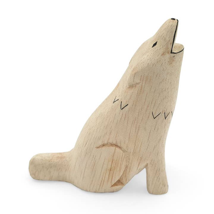 Woolf animal decorativo de madera para venta al por mayor de FERN