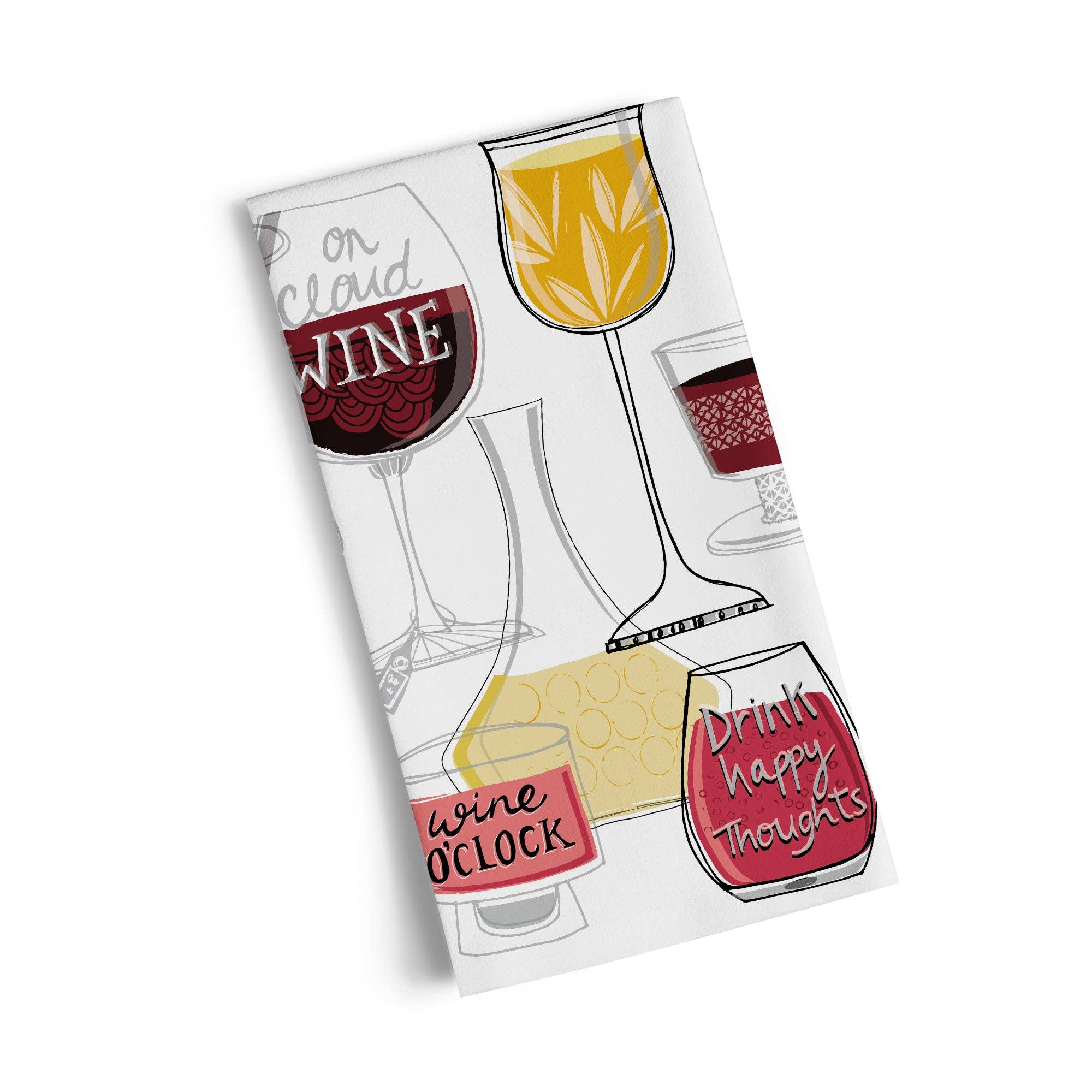WerkShoppe - Wholesale Tea Towel - Wine Time 100% Cotton Kitchen Tea Towel1