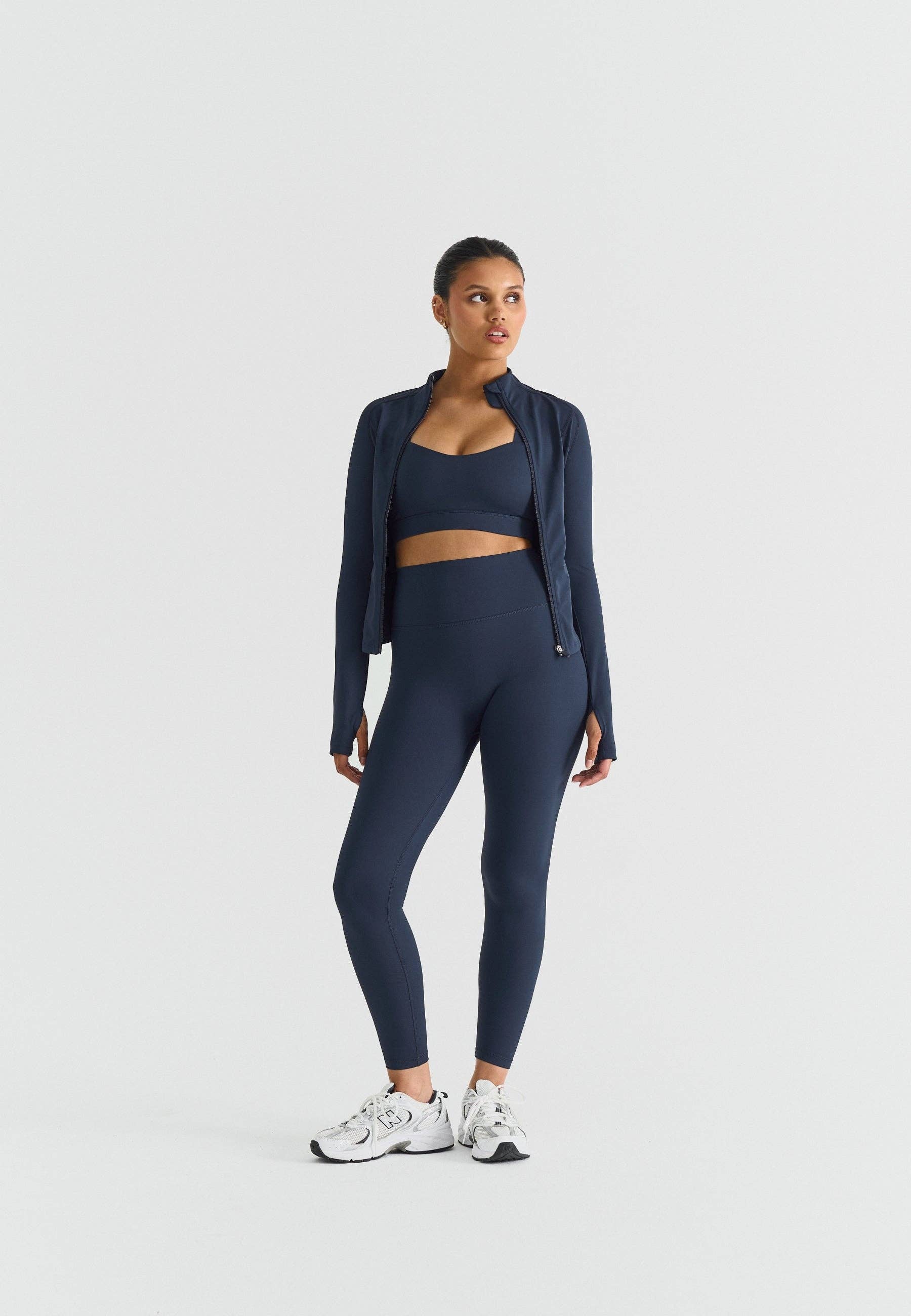 Sisterly Tribe - Wholesale Athletic Jacket - Women's - Softsculpt Zip Jacket - Navy5