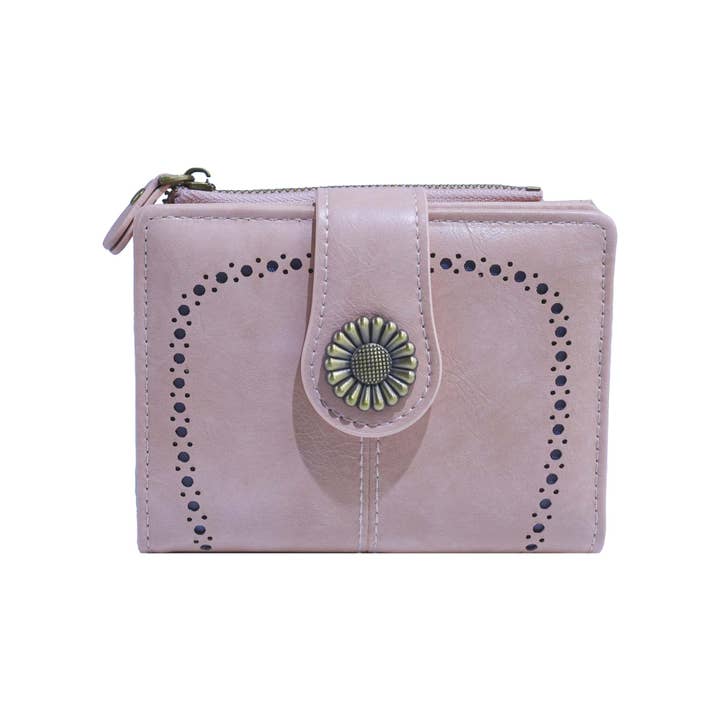 MiMi Wholesale - Wholesale Wallet - Women's - YX25766-6 Lena Vegan Leather Laser Cut Out Detail Wallet14